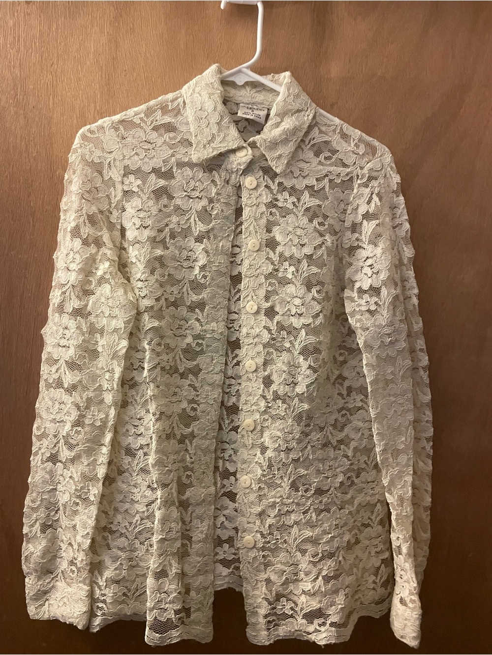 Allison Daley Lace Button-Up Shirt